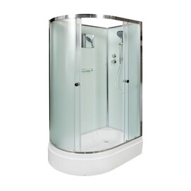 Душевая кабина AvaCan 120x90 D312R без крыши, стекло матовое, профиль хром, правая