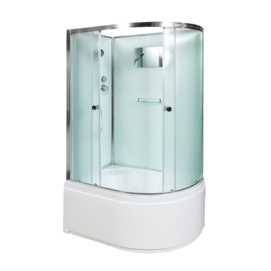 Душевая кабина AvaCan 120x90 D512L без крыши, стекло матовое, профиль хром, левая, левая