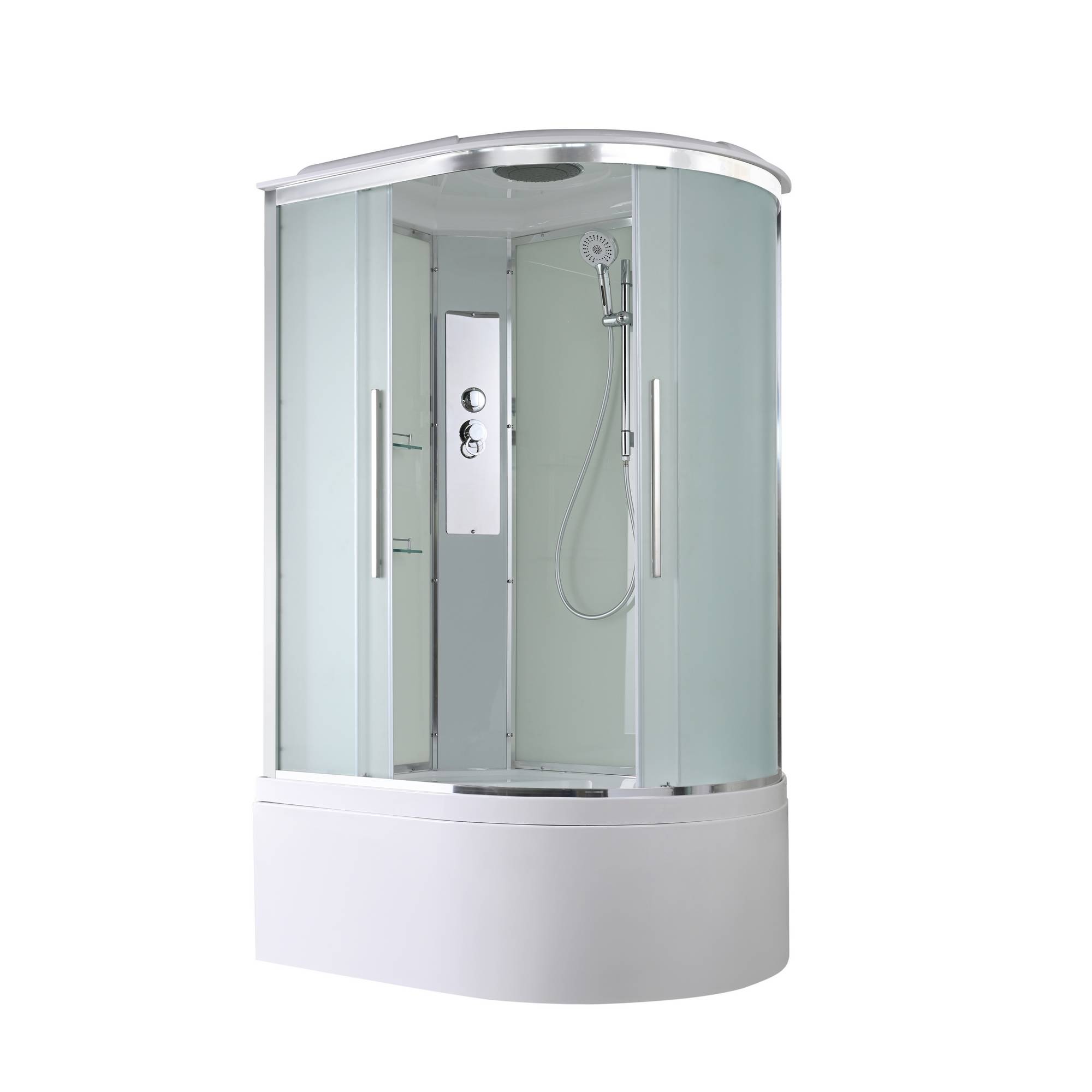 Душевая кабина AvaCan 120x90 EM5912L стандартная стекло матовое профиль хром левая 72850₽