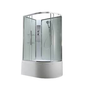 Душевая кабина AvaCan 120x90 EM5912LNT без крыши, стекло прозрачное, профиль хром, левая