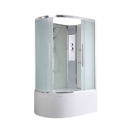 Душевая кабина AvaCan 120x90 EM5912RN без крыши, стекло матовое, профиль хром, правая