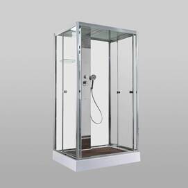Душевая кабина AvaCan 120x90 Z1912MT стандартная, стекло прозрачное, профиль хром