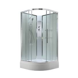 Душевая кабина AvaCan 80x80 EM3080NT без крыши, стекло прозрачное, профиль хром