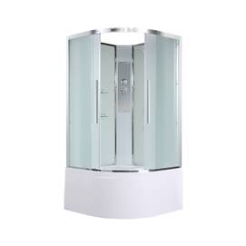 Душевая кабина AvaCan 80x80 EM5080N без крыши, стекло матовое, профиль хром