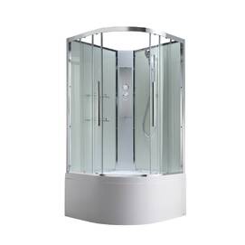 Душевая кабина AvaCan 80x80 EM5080NT без крыши, стекло прозрачное, профиль хром