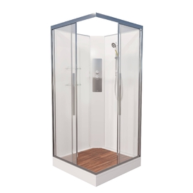 Душевая кабина AvaCan 80x80 K2080N без крыши, стекло прозрачное, профиль хром