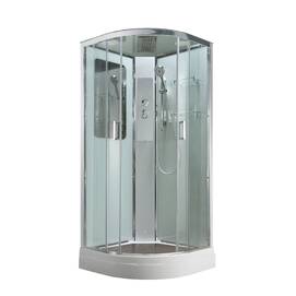 Душевая кабина AvaCan 90x90 A2090 стандартная, стекло прозрачное, профиль хром