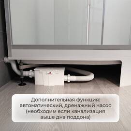 Фото Душевая кабина AvaCan 90x90 D3090 стандартная, стекло матовое, профиль хром