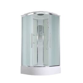 Душевая кабина AvaCan 90x90 EM3090 стандартная, стекло матовое, профиль хром