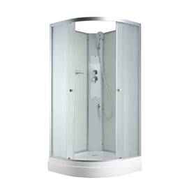 Душевая кабина AvaCan C 100x100 C2010N без крыши, стекло матовое, профиль матовый хром