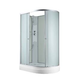 Душевая кабина AvaCan C 120x80 C2012LN без крыши, стекло матовое, профиль матовый хром, левая