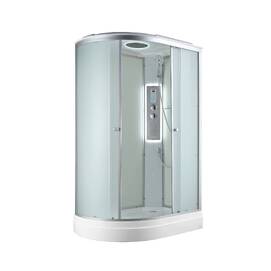 Душевая кабина AvaCan C 120x80 C2012RLED с подсветкой, стекло матовое, профиль матовый хром, правая