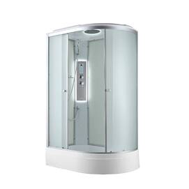 Душевая кабина AvaCan C 120x80 C3012LLED с подсветкой, стекло матовое, профиль матовый хром, левая