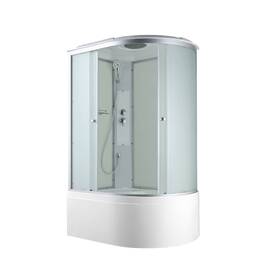 Душевая кабина AvaCan C 120x80 C5012L стандартная, стекло матовое, профиль матовый хром, левая