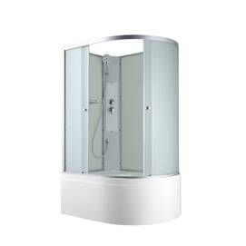 Душевая кабина AvaCan C 120x80 C5012LN без крыши, стекло матовое, профиль матовый хром, левая