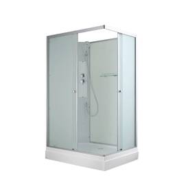 Душевая кабина AvaCan CK 100x80 CK2810N без крыши, стекло матовое, профиль матовый хром
