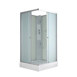 Душевая кабина AvaCan CK 90x90 CK2090N без крыши, стекло матовое, профиль матовый хром