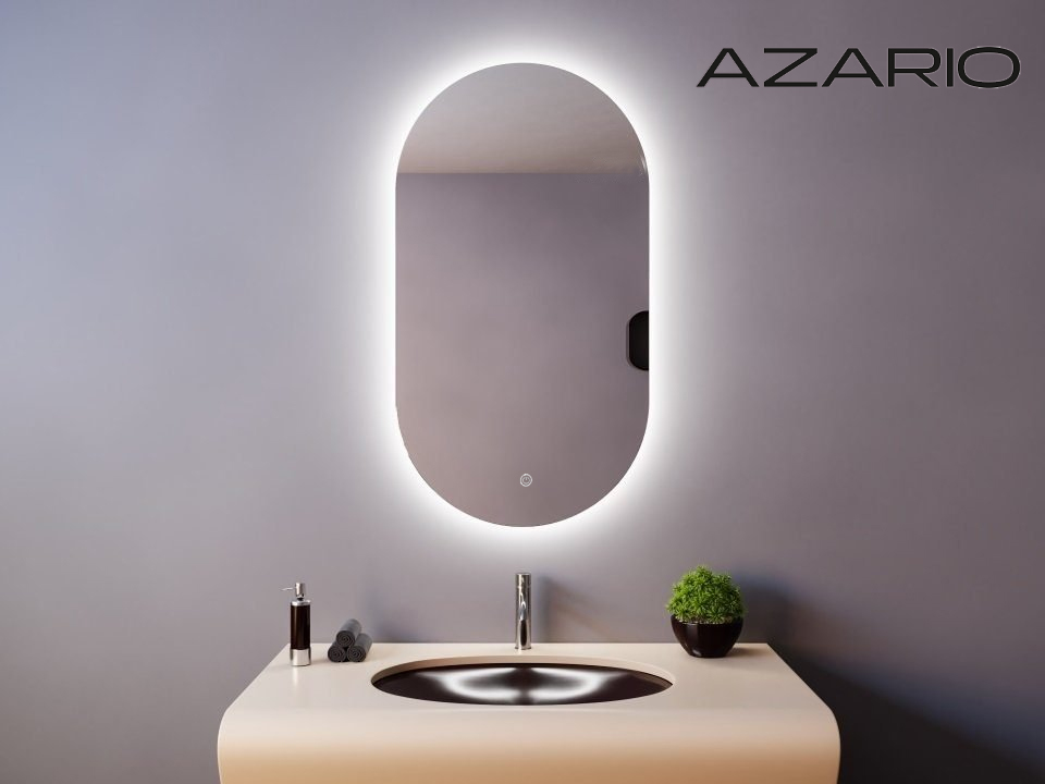 Зеркало с подсветкой Azario Alone Arco 60x100 CS00078967 серое, цвет серый - фото 2