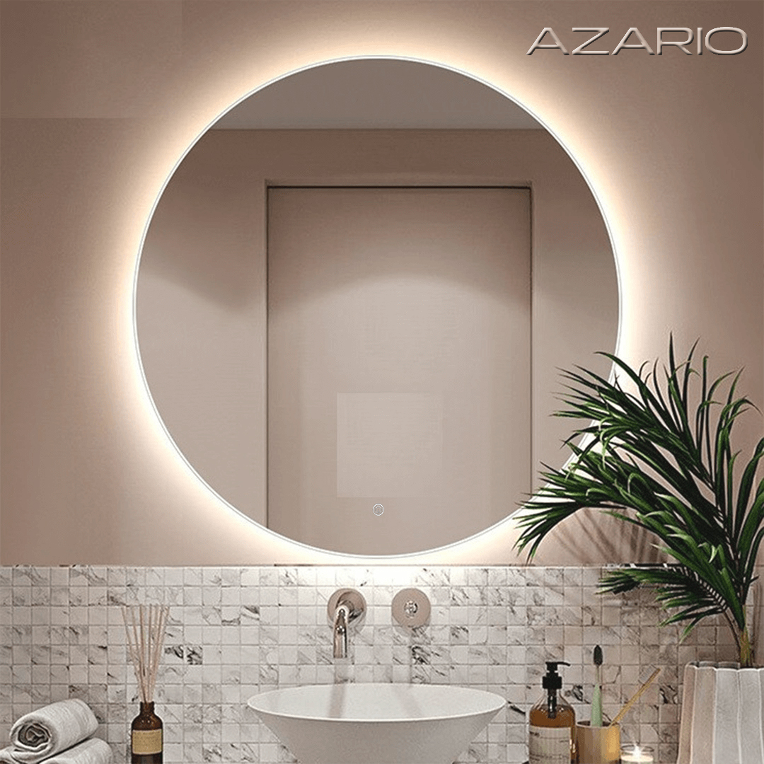 Зеркало с подсветкой Azario Alone Cerchio 80x80 CS00079362 серое, цвет серый - фото 2