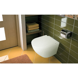 Фото Унитаз подвесной Azario Pro PRO-0001 с крышкой микролифт, каскадный смыв, белый