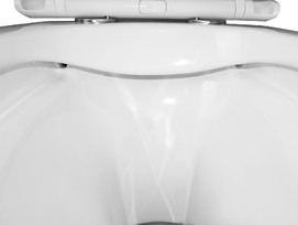 Фото Унитаз подвесной Azario Pro PRO-0001 с крышкой микролифт, каскадный смыв, белый