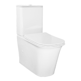 Унитаз-компакт напольный Azario Velise AZ-1222A безободковый, с крышкой микролифт, белый