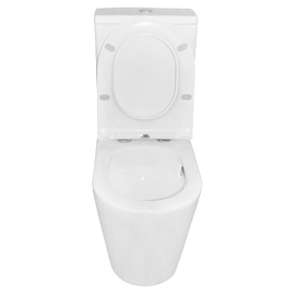Фото Унитаз-компакт напольный Azario Vetro AZ-2149-UQ1 с крышкой микролифт, смыв торнадо, белый