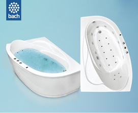 Гидромассажная ванна Bach Изабелла L Система 3А 150x100