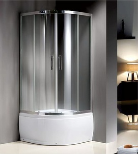 Душевой уголок BandHours 80x80 180712101 стекло прозрачное, профиль хром