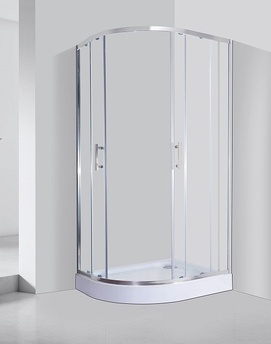 Душевой уголок BandHours 80x100 180721211 стекло прозрачное, профиль хром