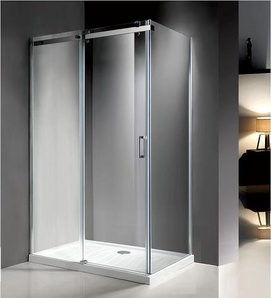 Душевой уголок BandHours 100x80 180741301 стекло прозрачное, профиль хром