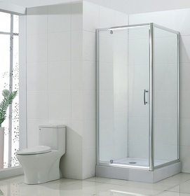 Душевой уголок BandHours 79x99 190360001 стекло прозрачное, профиль хром, без поддона