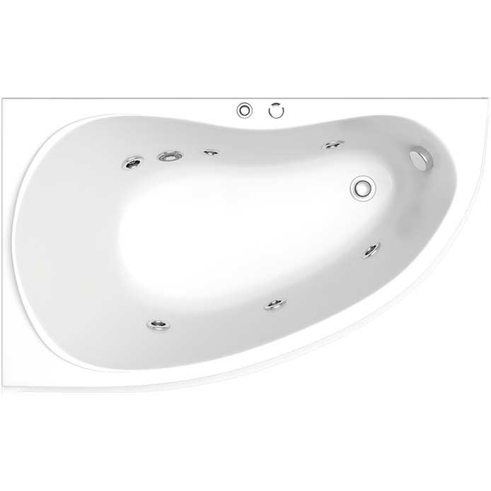 Акриловая ванна Bas Алегра 150х90 без гидромассажа L, размер 150x90, цвет белый В 00001 - фото 3