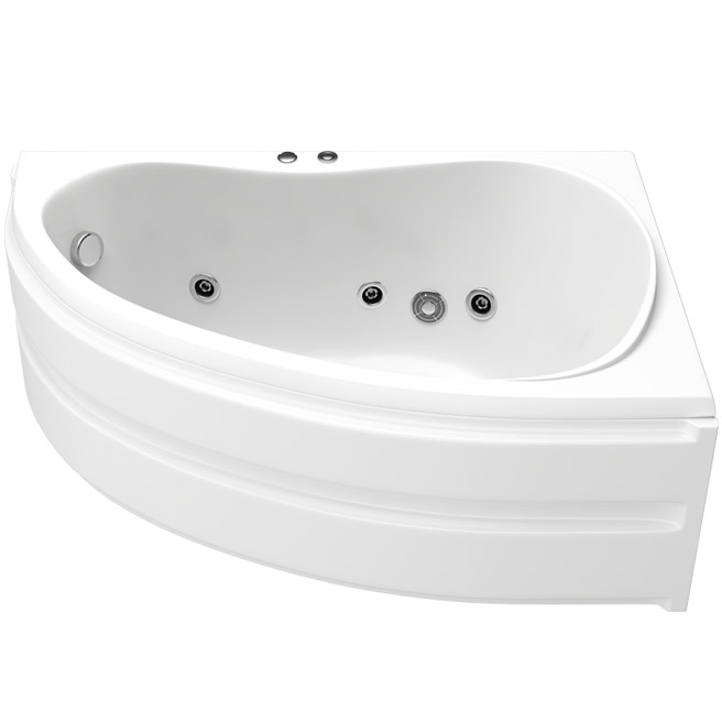 Акриловая ванна Bas Алегра 150х90 без гидромассажа R, размер 150x90, цвет белый В 00002 - фото 2