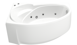 Гидромассажная ванна Bas ФЭНТАЗИ 150x88
 с гидромассажным оборудованием FLAT (левая)