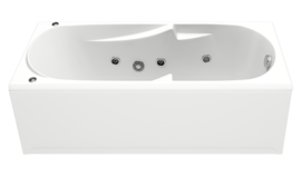 Гидромассажная ванна Bas ИБИЦА 150х70
 с гидромассажным оборудованием FLAT