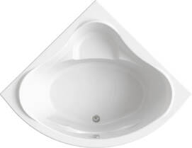 Акриловая ванна Bas Мега 160х160 В 00024 белая глянцевая, без гидромассажа, с каркасом и сливом