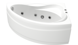 Гидромассажная ванна Bas ВЕКТРА 150x90
 с гидромассажным оборудованием FLAT (правая)