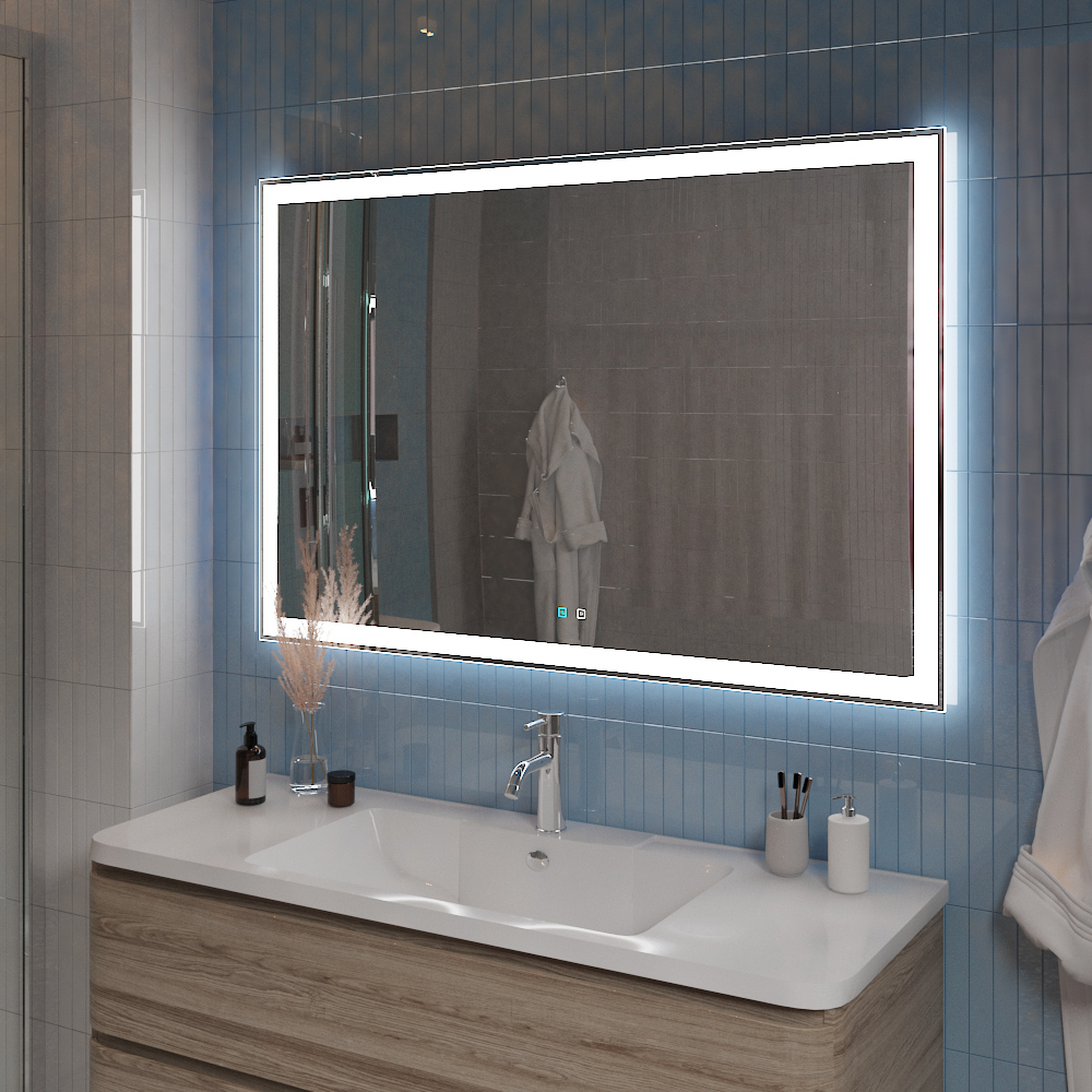 Зеркало с подсветкой и голосовым управлением BelBagno 120 см SPC-GRT-1200-800-LED-TCH-SND - фото 8