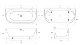 Фото Акриловая ванна BelBagno 170x80 BB713-1700-800 белая
