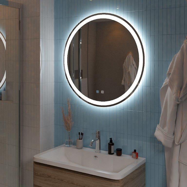 Зеркало с подсветкой и голосовым управлением BelBagno 80 см SPC-RNG-800-LED-TCH-SND - фото 8