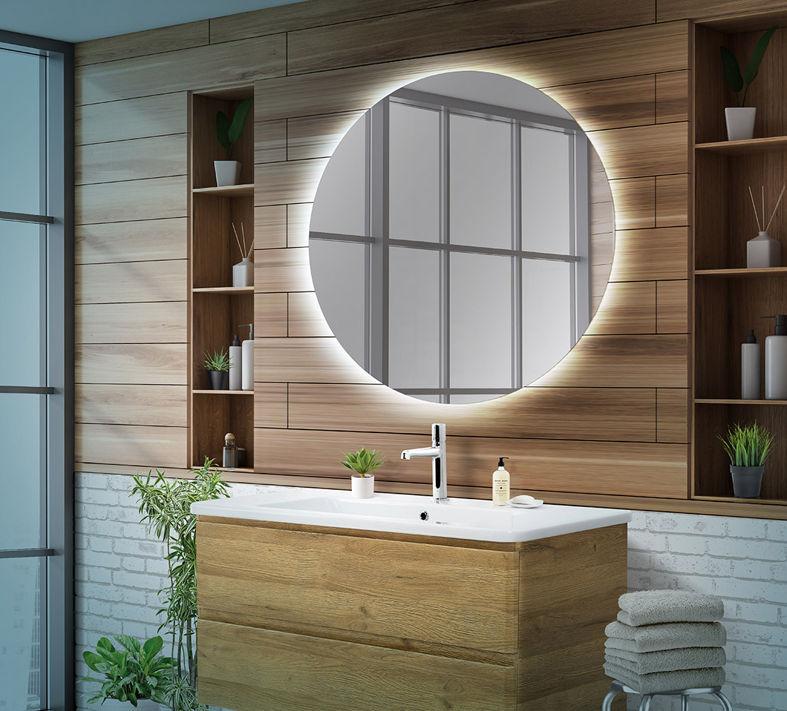 Зеркало с подсветкой BelBagno 90 см SPC-INT-900-LED - фото 2