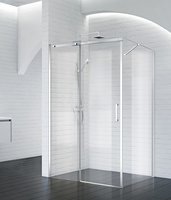 Душевой угол BelBagno Acqua 100х80 ACQUA-AH-1-100/80-C-Cr стекло прозрачное, профиль хром, без поддона