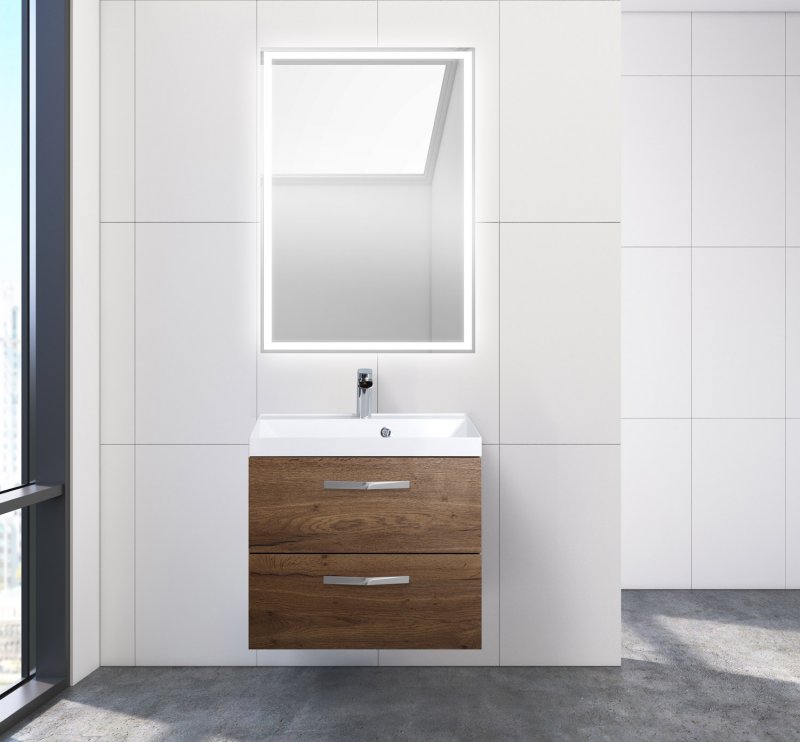 Тумба под раковину BelBagno AURORA-800-2C-SO-RT, цвет коричневый - фото 4