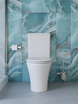 Фото Унитаз-компакт BelBagno Acqua-TOR BB2801CP-TOR/SC безободковый, белый, сиденье с микролифтом