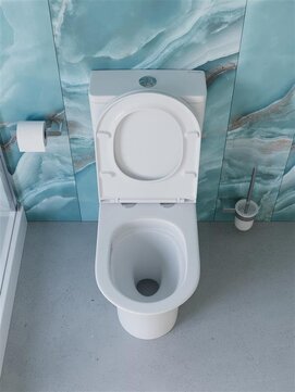 Фото Унитаз-компакт BelBagno Acqua-TOR BB2801CP-TOR/SC безободковый, белый, сиденье с микролифтом