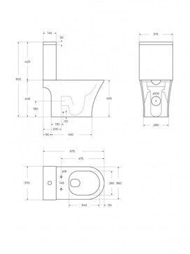 Фото Унитаз-компакт BelBagno Acqua-TOR BB2801CP-TOR/SC безободковый, белый, сиденье с микролифтом