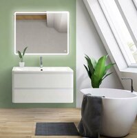Мебель для ванной BelBagno Albano 120 см подвесная, 2 ящика, белая