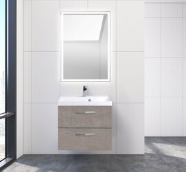 no artМебель для ванной комнаты BelBagno Aurora 60 подвесная Cemento Pallido