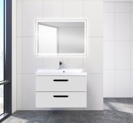 no artМебель для ванной комнаты BelBagno Aurora 80 подвесная Bianco Opaco